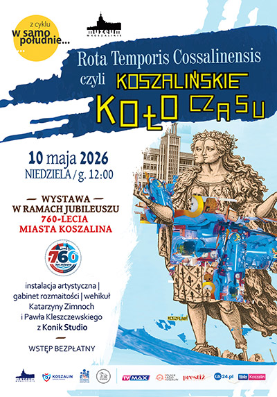 Relacja z wernisażu wystawy "Koszalińskie Koło Czasu", który odbył się w ramach cyklu "W samo południe".